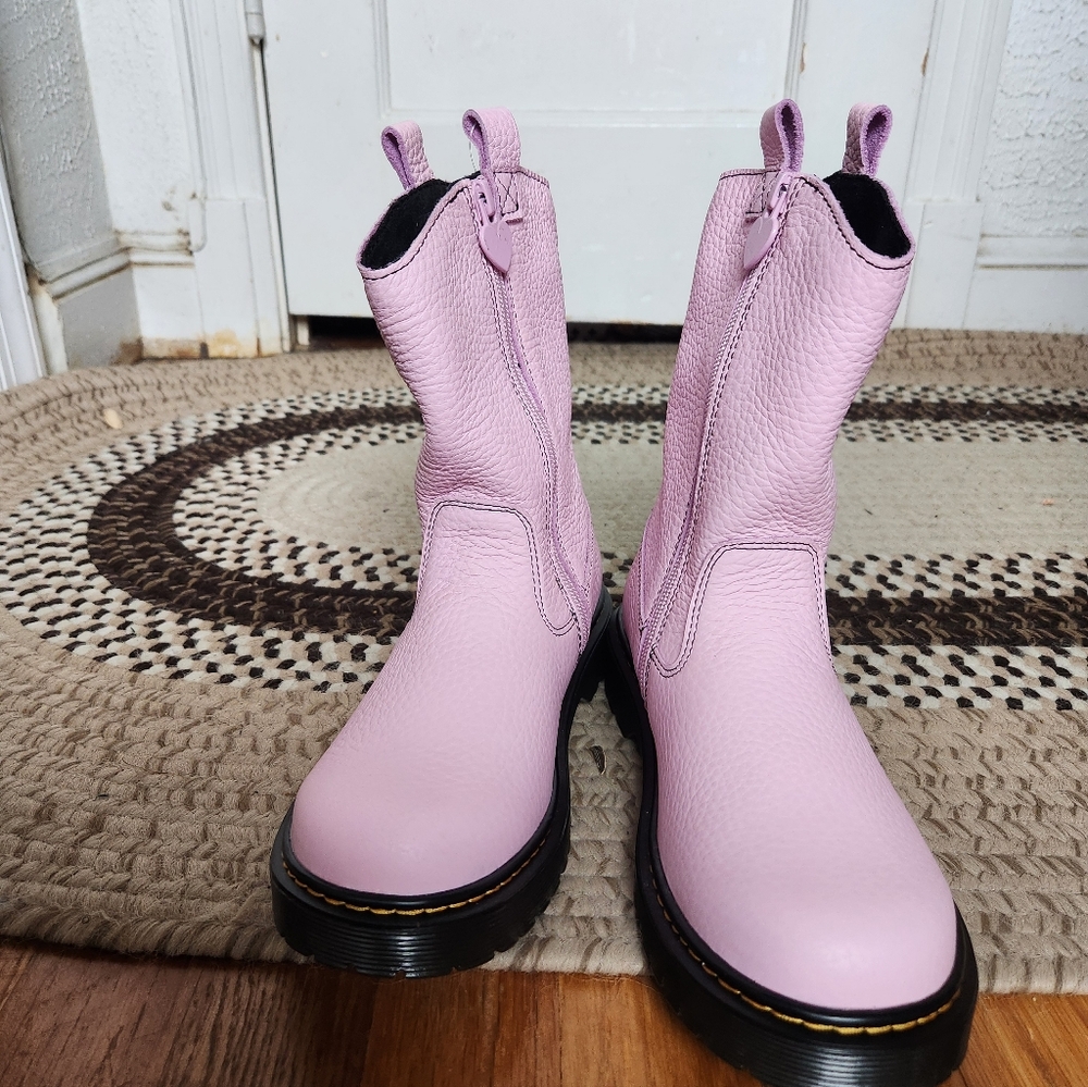 Dr. Martens Pink Bex Heart P-O Boot - Picture 2 of 11